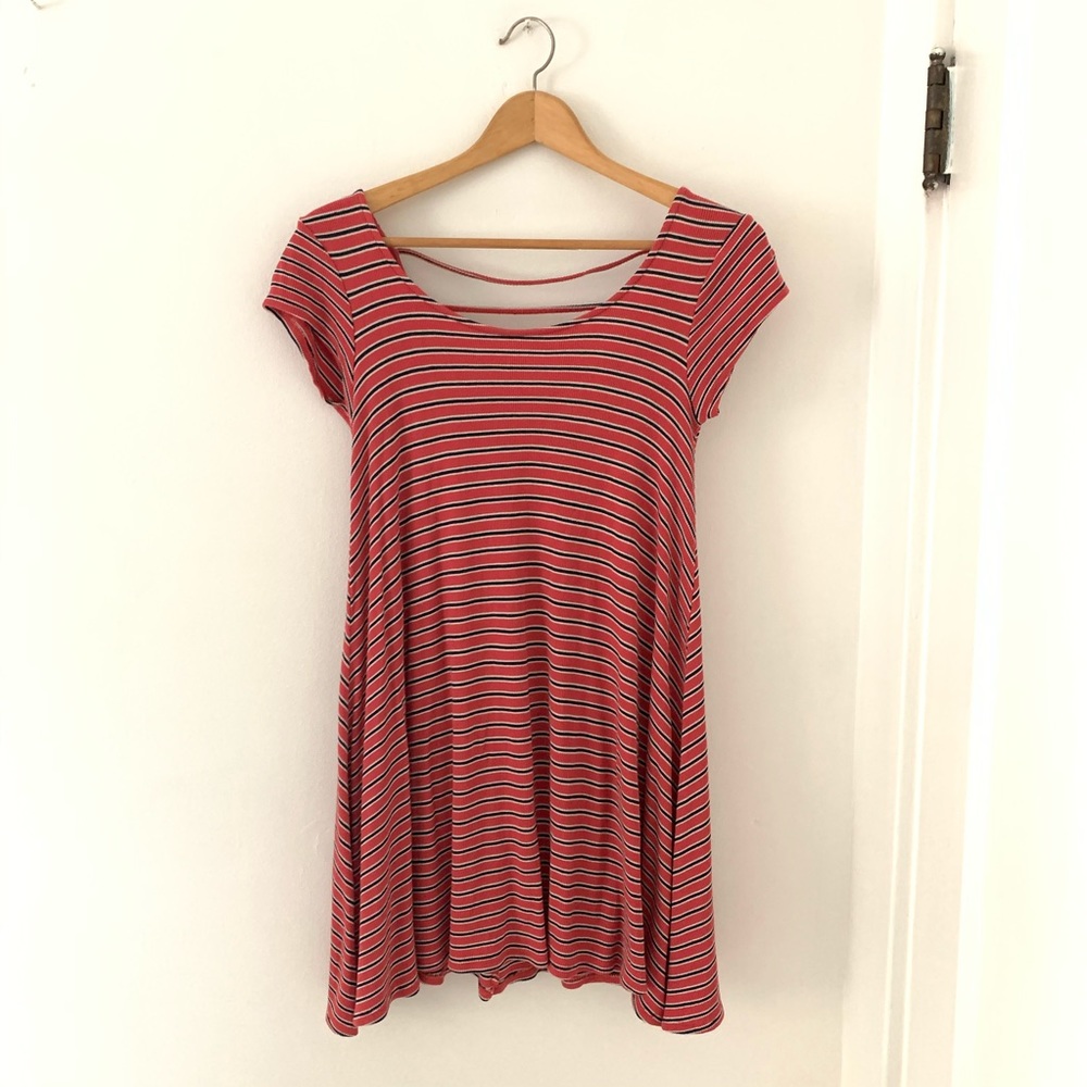 Striped American Eagle T Shirt Dress